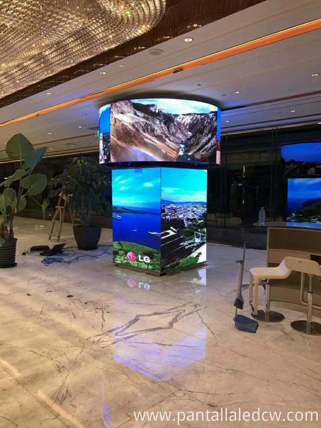 Indoor Edge Led Wall Display Installation 03